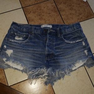 Abercrombie distressed shorts